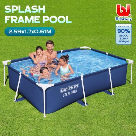 BESTWAY Deluxe Splash Frame Large Outdoor Pool 