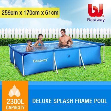 BESTWAY Deluxe Splash Frame Large Outdoor Pool