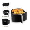 Maxkon New 7L Air Fryer LCD Health Cooker Low Oil Rapid Deep Frying 1800W Black