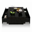 Modern Coffee Table 4-Drawer Side Table High Gloss Living Room Furniture - Black