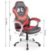 High Back Gaming Racing Chair Executive Computer Office Sport Race Seat - Red & Black