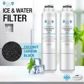 Aqua Optio Replacement Refrigerator Water Filter for DA29-00020B HAF-CIN/EXP 46-9101 Water Filter, 2-Pack