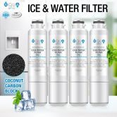 Aqua Optio Replacement Refrigerator Water Filter for DA29-00020B HAF-CIN/EXP 46-9101 Water Filter, 4-Pack
