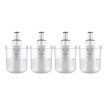 Aqua Optio Replacement Refrigerator Water Filter for DA29-00003B, RF268ABRS Water Filter, DA2900003G Replacement, 4-Pack