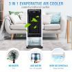 MAXKON 7L Evaporative Air Cooler Quiet Fan Ionizer Button 3 Modes W/Remote Control Black