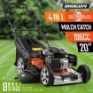 SHOGUN 4-In-1 Cordless Lawn Mower Self Propelled 20" 196cc 4 Stroke Petrol Lawnmower