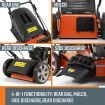 SHOGUN 4-In-1 Cordless Lawn Mower Self Propelled 20" 196cc 4 Stroke Petrol Lawnmower