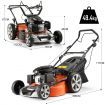 SHOGUN 4-In-1 Cordless Lawn Mower Self Propelled 21" 196cc 4 Stroke Petrol Lawnmower