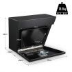New Pair of Steel Under Tray Tool Boxes Truck Bed Box Underbody Toolbox Organizers - Black