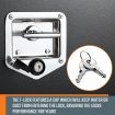 New Pair of Steel Under Tray Tool Boxes Truck Bed Box Underbody Toolbox Organizers - Black