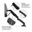 Single LCD LED Monitor Arm Desk Mount Stand Display Gas Spring TV Screen Holder Bracket