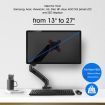 Single LCD LED Monitor Arm Desk Mount Stand Display Gas Spring TV Screen Holder Bracket
