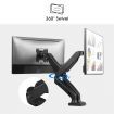 Dual LCD LED Monitor Arm Desk Mount Stand Display Gas Spring TV Screen Holder Bracket