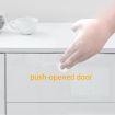 Modern Buffet Sideboard Cabinet High Gloss Storage Cupboard w/2 Doors & 4 Drawers White