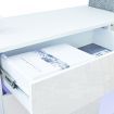 Modern Buffet Sideboard Cabinet High Gloss Storage Cupboard w/2 Doors & 4 Drawers White