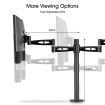 Dual LCD LED Monitor Arm Desk Mount Stand Display Adjustable TV Screen Holder Bracket