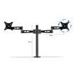 Dual LCD LED Monitor Arm Desk Mount Stand Display Adjustable TV Screen Holder Bracket