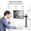 Dual LCD LED Monitor Arm Desk Mount Stand Display Adjustable TV Screen Holder Bracket