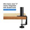 Single LCD LED Monitor Arm Desk Mount Stand Display Adjustable TV Screen Holder Bracket