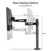 Single LCD LED Monitor Arm Desk Mount Stand Display Adjustable TV Screen Holder Bracket