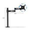Single LCD LED Monitor Arm Desk Mount Stand Display Adjustable TV Screen Holder Bracket