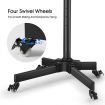 Mobile 23"-55" TV Screen Floor Stand Mount Adjustable LCD/LED Monitor Bracket w/Shelf
