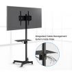 Mobile 23"-55" TV Screen Floor Stand Mount Adjustable LCD/LED Monitor Bracket w/Shelf