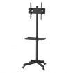 Mobile 23"-55" TV Screen Floor Stand Mount Adjustable LCD/LED Monitor Bracket w/Shelf