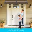 New 2M DIY Window Door Awning House Canopy Patio UV Rain Cover Sun Shade - Brown