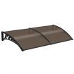 New 2M DIY Window Door Awning House Canopy Patio UV Rain Cover Sun Shade - Brown