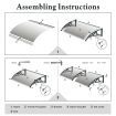 New 3M DIY Window Door Awning House Canopy Patio UV Rain Cover Sun Shade