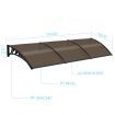 New 3M DIY Window Door Awning House Canopy Patio UV Rain Cover Sun Shade