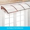 New 3M DIY Window Door Awning House Canopy Patio UV Rain Cover Sun Shade Outdoor