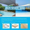 OGL 2x4m Outdoor Sun Shade Sail Canopy 280GSM 98% UV Block Sand Beige Cloth Rectangle
