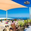 OGL 2x4m Outdoor Sun Shade Sail Canopy 280GSM 98% UV Block Sand Beige Cloth Rectangle