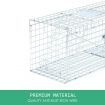 Large Humane Live Animal Trap Cage Possum Rat Cat Dog Rabbit Fox Catch 108x40x45cm