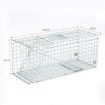 Large Humane Live Animal Trap Cage Possum Rat Cat Dog Rabbit Fox Catch 108x40x45cm