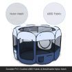 8 Panels Portable Pet Playpen Tent Puppy Dog Cat Kennel Crate Cage Enclosure 144cm w/Tunnel