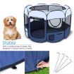 8 Panels Portable Pet Playpen Tent Puppy Dog Cat Kennel Crate Cage Enclosure 144cm w/Tunnel
