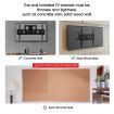 New Full Motion TV Wall Mount Bracket Tilt Swivel LED LCD Plasma VESA 40-80 Inch
