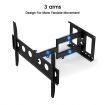 New Full Motion TV Wall Mount Bracket Tilt Swivel LED LCD Plasma VESA 40-80 Inch