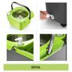 Spin Mop Bucket 360 Degree System Adjustable Handle With 4 Swivel Mops DR FUSSY