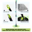 Spin Mop Bucket 360 Degree System Adjustable Handle With 4 Swivel Mops DR FUSSY