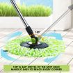 Spin Mop Bucket 360 Degree System Adjustable Handle With 4 Swivel Mops DR FUSSY