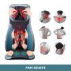 Full Body Massage Cushion Shiatsu Neck Back Massager Chair Pad Car Massaging Seat-Blue