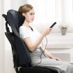 Full Body Massage Cushion Shiatsu Neck Back Massager Chair Pad Car Massaging Seat-Blue