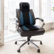 Full Body Massage Cushion Shiatsu Neck Back Massager Chair Pad Car Massaging Seat-Blue