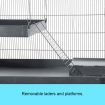 Pet Cat House Rabbit Hutch Ferret Hamster Animal Home Aviary Bird Cage Guinea Pig Chinchilla 4 Levels