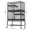 Pet Cat House Rabbit Hutch Ferret Hamster Animal Home Aviary Bird Cage Guinea Pig Chinchilla 4 Levels