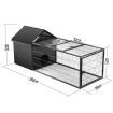 160CM Pet Cage Rabbit Hutch Bunny Cat Hamster Guinea Pig Ferret Chinchilla House